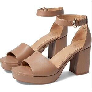 Naturalizer 6.5 Pearlyn Platform Sandal Leather Taupe